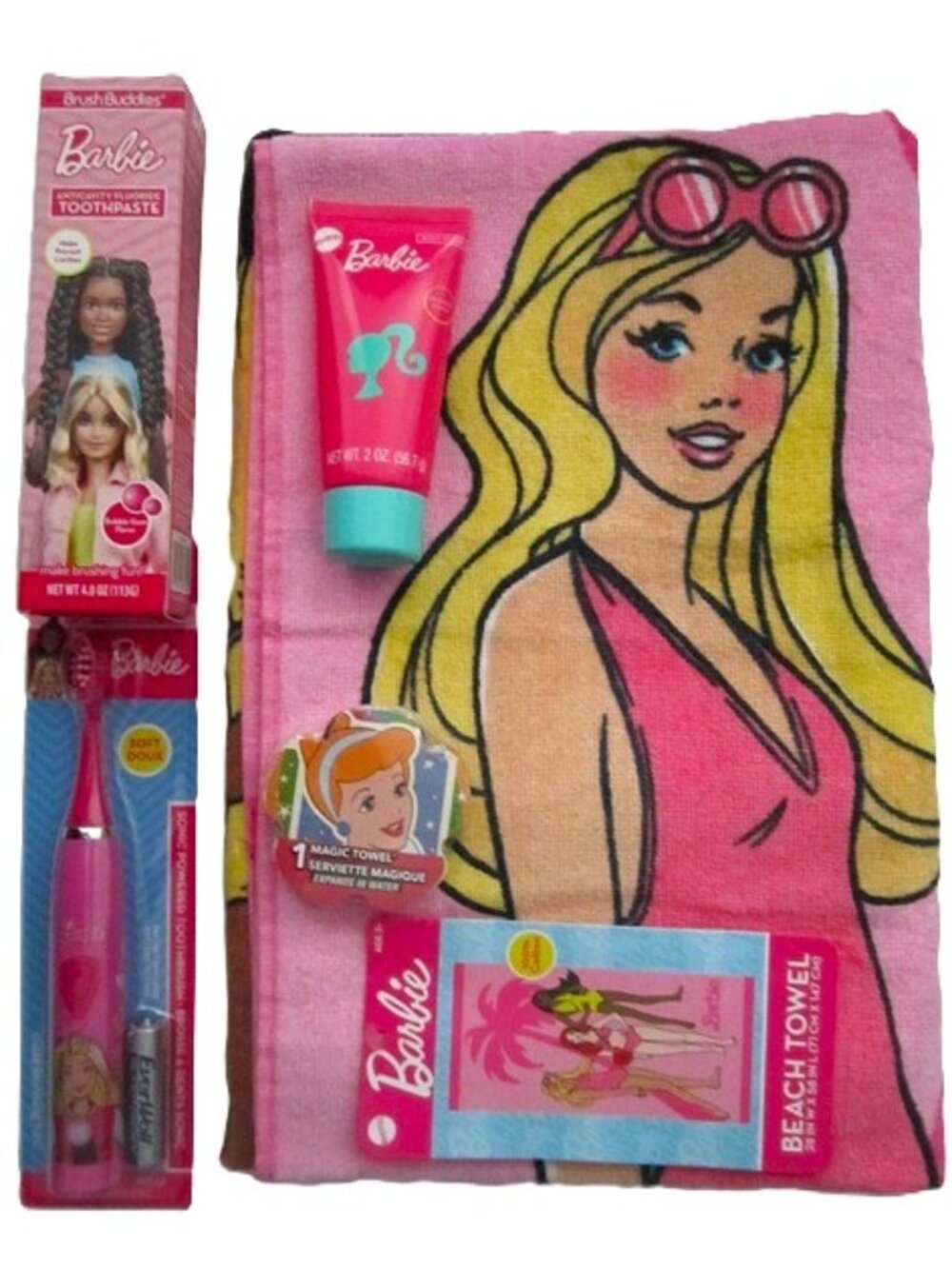Beach Towel Barbie & Bath Items NEW